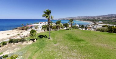 Coral bay Pafos, Kıbrıs'ta bir görünüm