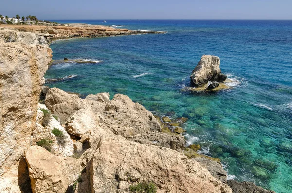 Αγία Νάπα Ακτή Στην Κύπρος — Φωτογραφία Αρχείου