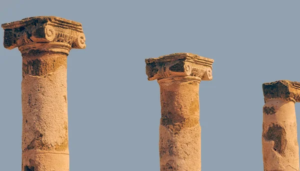 Colonnes Temple Parc Archéologique Kato Paphos Paphos Chypre — Photo