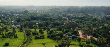 Angkor Wat kuşbakışı görünümünü