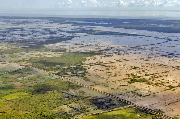 Cambogia Vista Aerea Aereo — Foto Stock