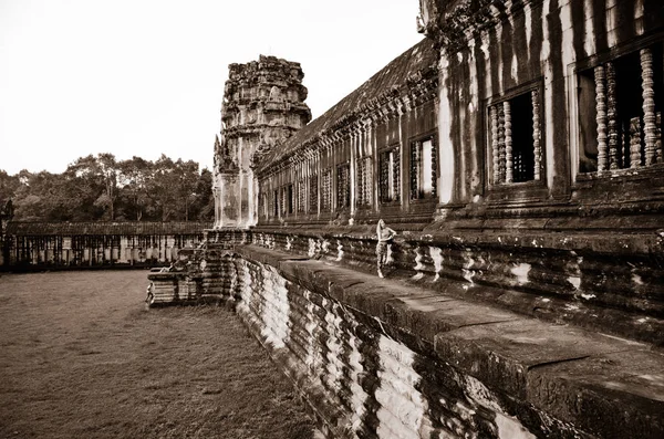 Templo Angkor Wat Antigo Siem Reap Camboja — Fotografia de Stock