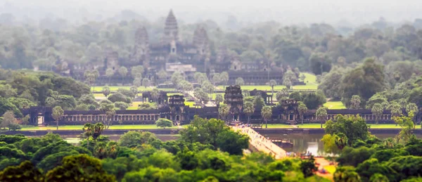 Angkor tilt-shift effekter — Stockfoto