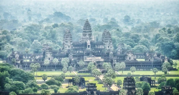 Vista Angkor Wat Vista Pájaro — Foto de Stock