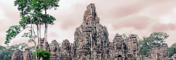 Świątyni Bayon Angkor Wat Siem Reap — Zdjęcie stockowe