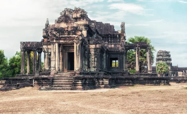 Starověké Knihovny Angkor Wat Kambodža — Stock fotografie