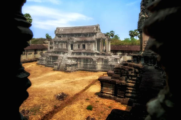 Alte Bibliothek in angkor wat, Kambodscha — Stockfoto