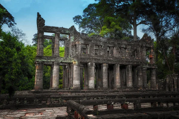 Angkor, Siem Reap, Cambodi antik Preah Khan tapınak kalıntıları