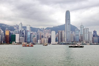 Hong Kong, Çin - 04 Mayıs 2013: Hong Kong Victoria Limanı Çin, Hong Kong. 