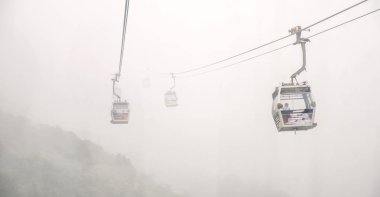Hong Kong teleferiği.
