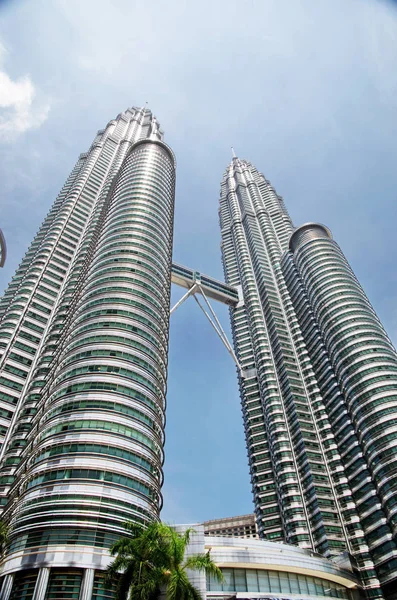 Kuala Lumpur Malajsie Května Twin Towers Petronas Obloha Most Prostot — Stock fotografie