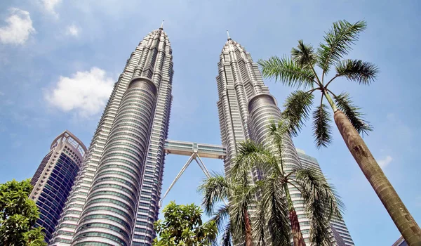 Kuala Lumpur Malasia Mayo Torres Gemelas Petronas Puente Del Cielo —  Fotos de Stock