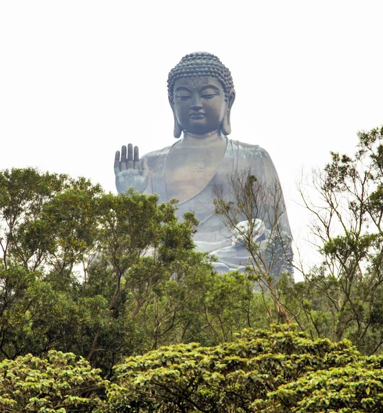 Großer Buddha Auf Lantau Island — Stockfoto