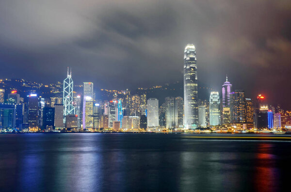 Hong Kong, China - May 04, 2013: Hong Kong Victoria Harbour in China, Hong Kong. 