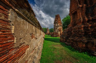 WAT Mahathat tapınakta Ayutthaya Historical Park, Unesco Dünya Mirası alanı, Tayland
