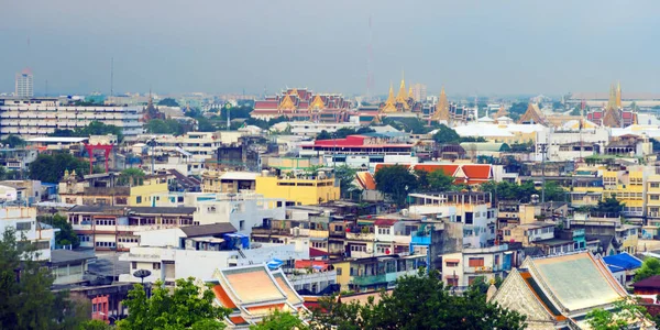 Bangkok panorama z góry złote, Tajlandia — Zdjęcie stockowe