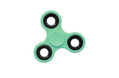 Beyaz yeşil spinner izole