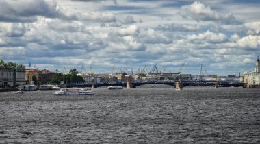 St. Petersburg ve Neva nehir, Rusya Federasyonu