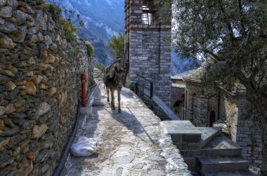 Athos Saint Anna kutsal bir skete