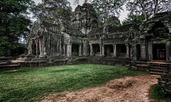 Ancient Stone Ruins Prohm Temple Angkor Cambodia — Stock Photo, Image