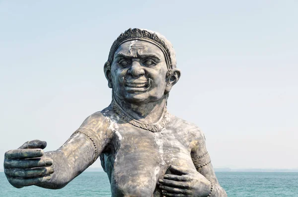 Статуя русалки на острові Самет — стокове фото
