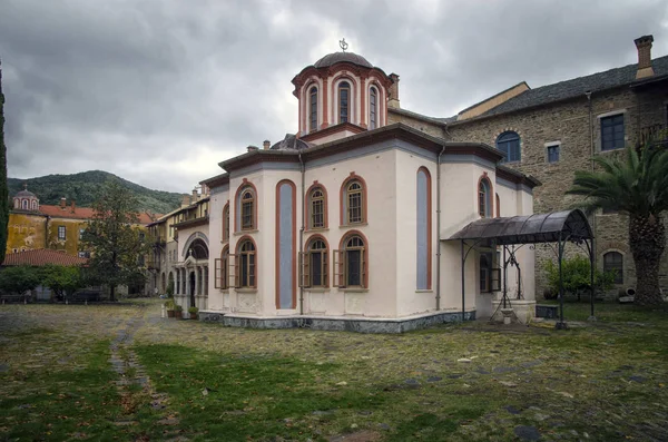ギリシャチャルキディキのアトス山の修道院イヴィロン — ストック写真