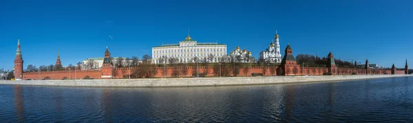 Panoramic View Moscow Kremlin Sofiyskaya Embankment River Russia Moscow Early — Stock Photo, Image