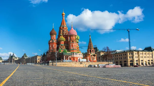 Moskau Roter Platz Basilius Kathedrale Die Kathedrale Zum Schutz Der — Stockfoto