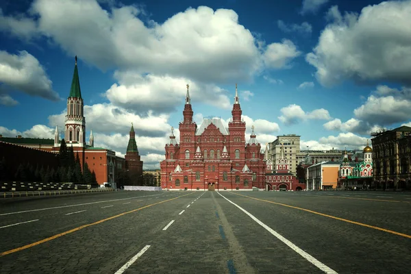 Staatliches Historisches Museum Roter Platz Moskau Russland — Stockfoto