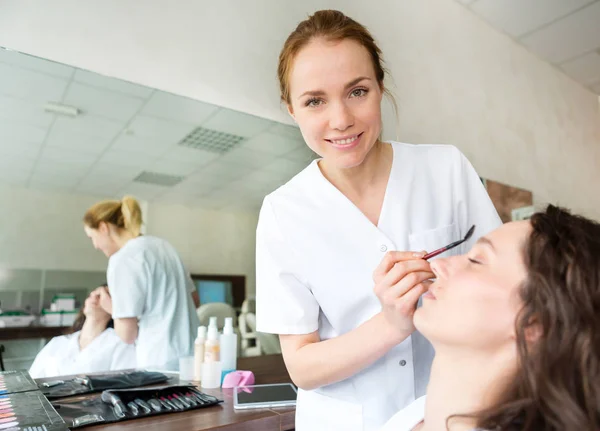 Young beauticians students — Stock Photo, Image