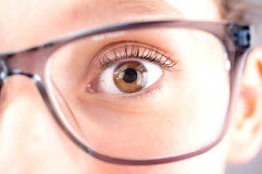 kahverengi göz görünümünü