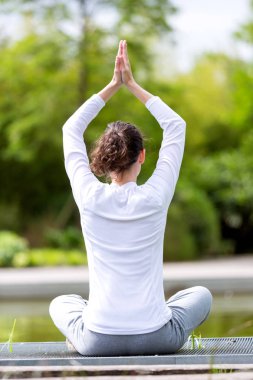 Fitness kadın pratik yoga
