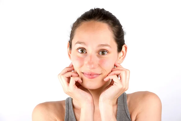 Schöne junge Frau — Stockfoto