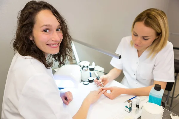 Young beautician students