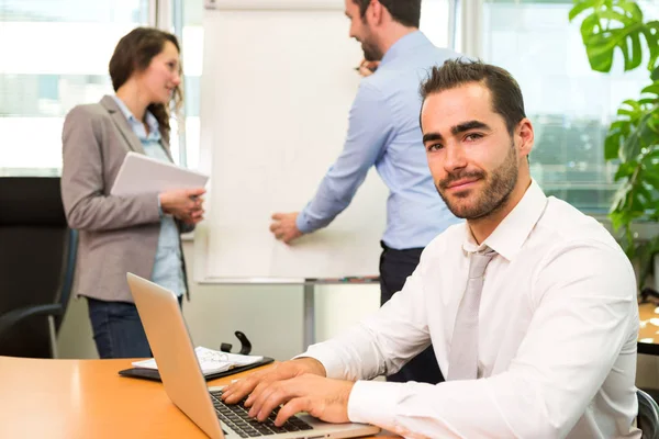 View of a Group of business associates working together — Stock Photo, Image