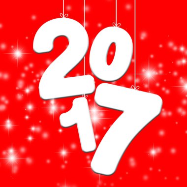 mutlu yeni yıl 2017 tebrik kartı