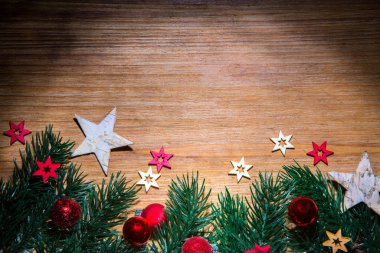 Noel ahşap arka plan dekor ile