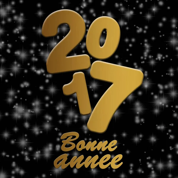 Bonne année 2017 carte de voeux — Photo