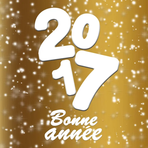 Bonne année 2017 carte de voeux — Photo