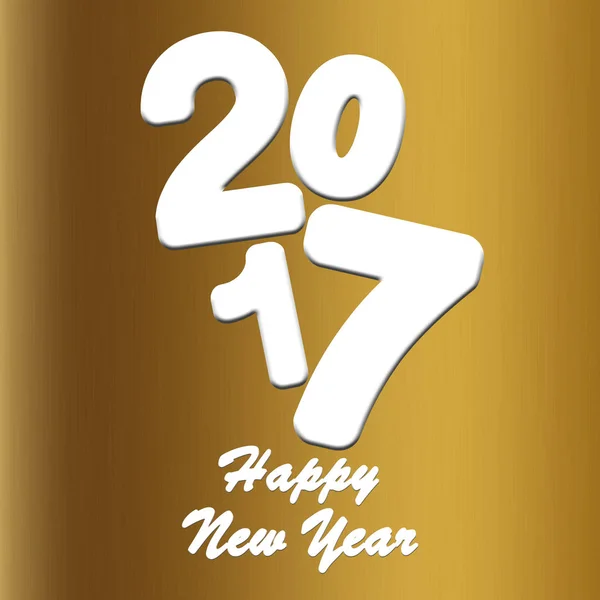 Šťastný nový rok 2017 přání — Stock fotografie