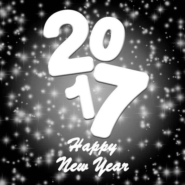 Boldog új évet 2017 üdvözlőlap — Stock Fotó