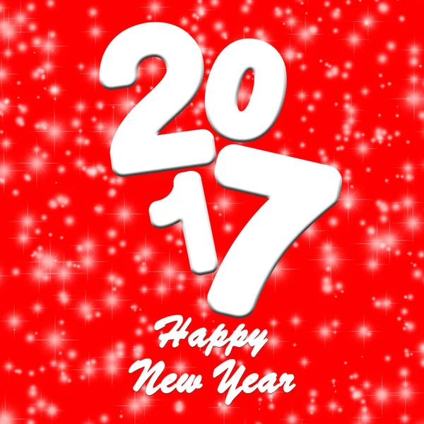 Happy new year 2017 greeting card — Stock Photo, Image