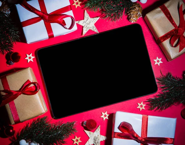 Bir Noel dekor tablet — Stok fotoğraf