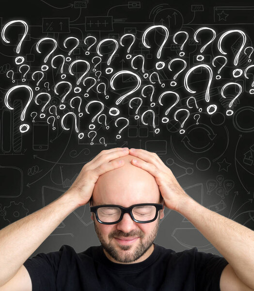 Вопрос обозначает голову человека
