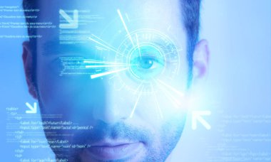 Fütüristik kullanıcı arabirimi kullanıcının göz ile