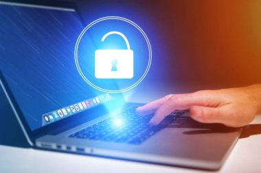 Güvenlik kavramı ile bir Internet uygulama üzerinde açık bir kıtlı -