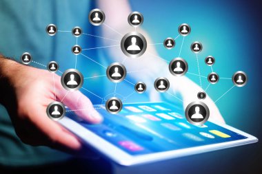 İş uluslararası ağ arabirimi - teknoloji kavramı