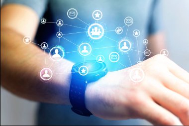 İş uluslararası ağ arabirimi - teknoloji kavramı