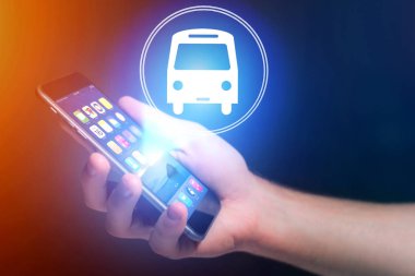 Rezervasyon otobüs bileti online - kavramı seyahat kavramı 