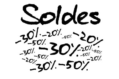 Satış ve promosyon kavramı bir arka plan üzerinde izole